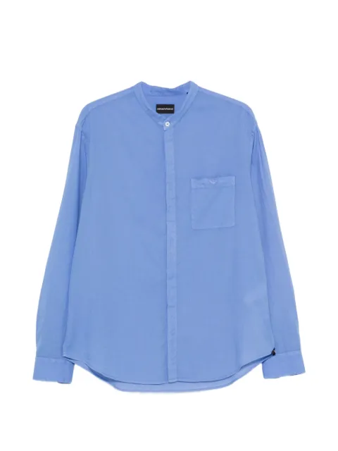 Emporio Armani chemise à poche poitrine et col mao