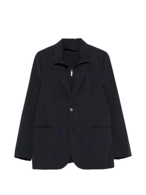 Emporio Armani blazer à effet superposé et revers crantés