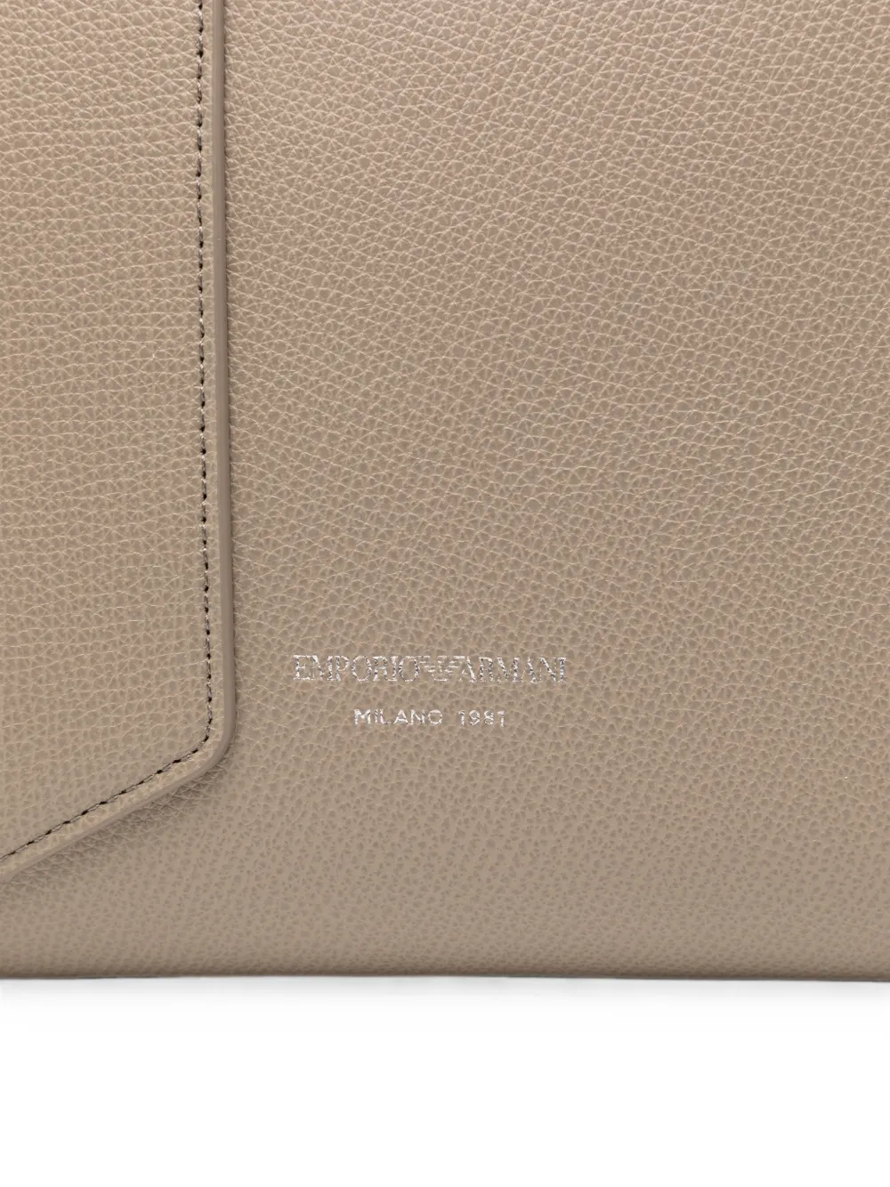 Emporio Armani 1981 leren shopper Grijs