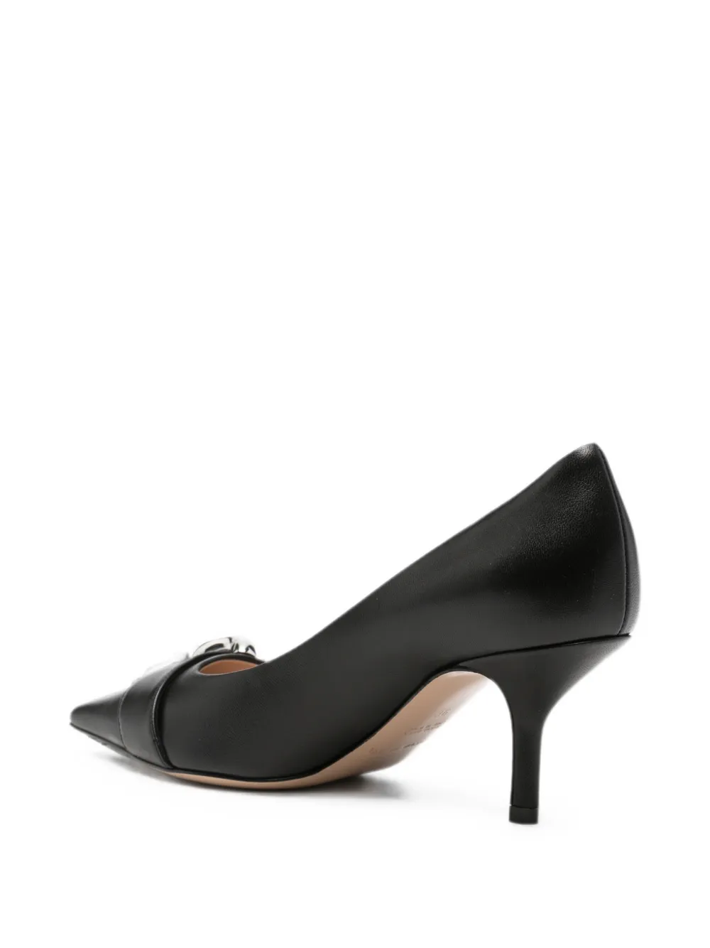 Emporio Armani buckle-detail pointed-toe pumps Zwart