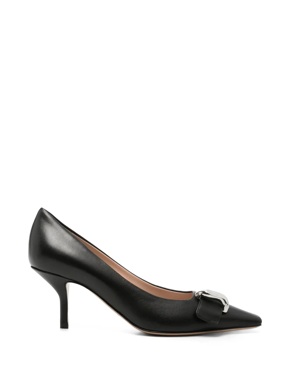 Emporio Armani buckle-detail pointed-toe pumps Zwart