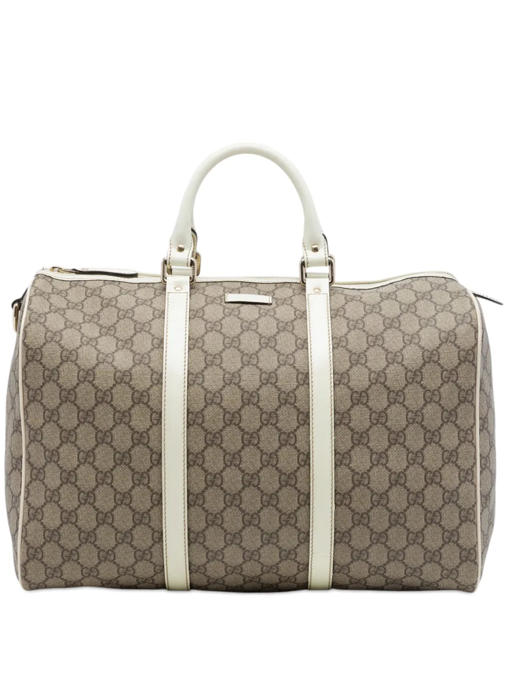 Gucci Pre-Owned Borsa Joy Boston in tessuto GG Supreme grande 2016-2026 - Bianco