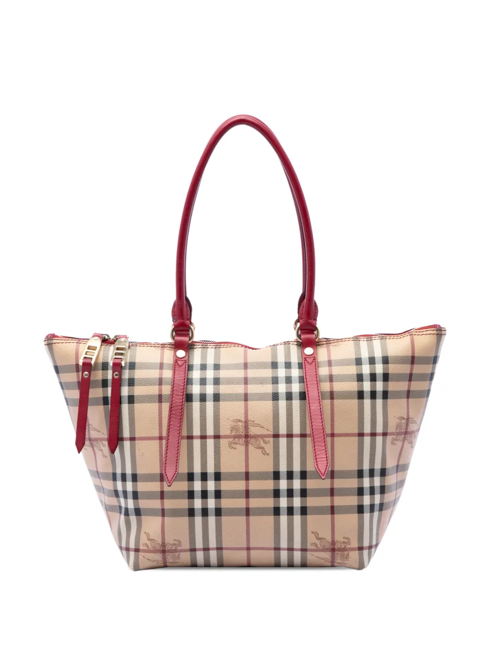Burberry Pre-Owned Borsa tote Salisbury con motivo Haymarket Check piccola in tela cerata 2000-2017 - Toni neutri