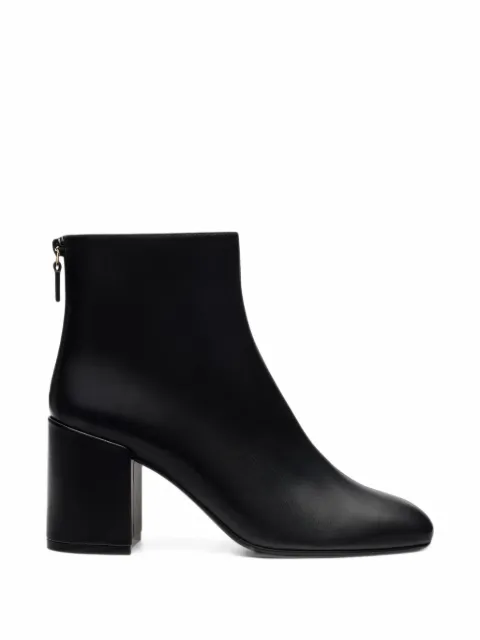 Stuart Weitzman Bacari block-heel leather ankle boots