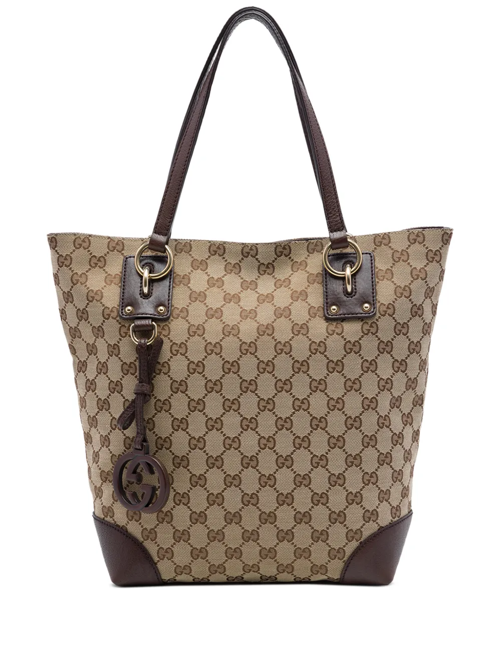 Gucci Pre-Owned 2016-2026 GG Canvas GG Charm tote bag - Brown