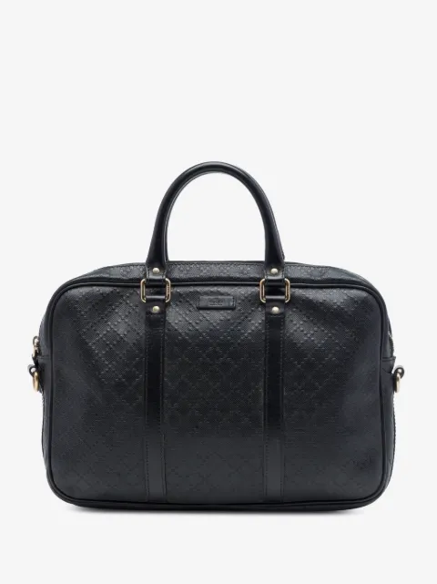 Gucci Pre-Owned 2016-2026 Medium Diamante Calfskin Bright business bag