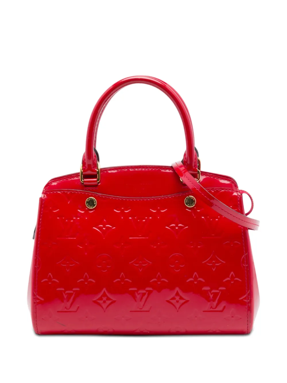 Louis Vuitton Pre-Owned 2015 Monogram Vernis Brea PM satchel - Red