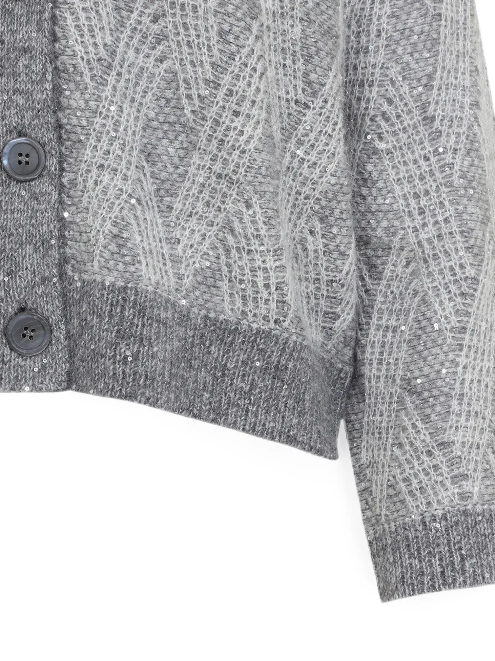 Peserico Vest met pailletten Grijs