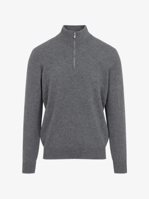 Brunello Cucinelli half-zip cashmere sweater