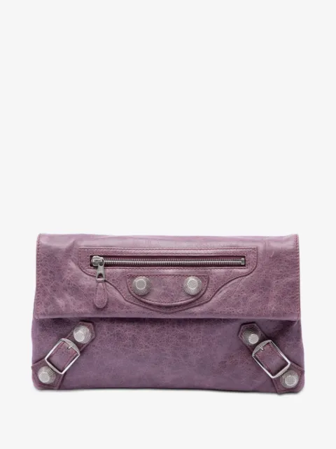 Balenciaga Pre-Owned 2005-2026 Lambskin Motocross Giant 21 Envelope clutch bag