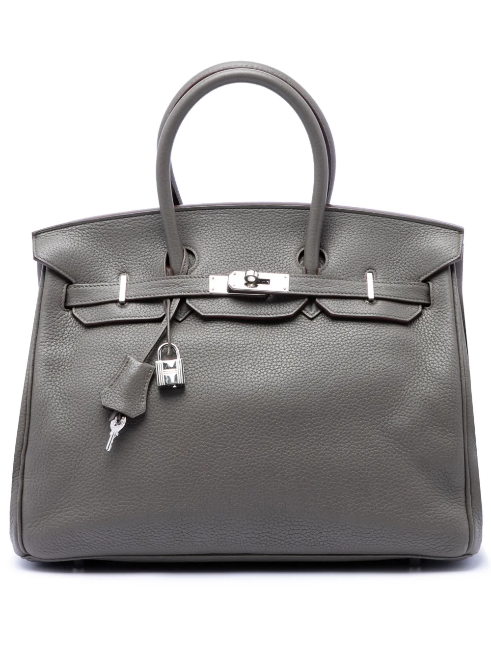 Hermès Pre-Owned 2011-2013 Clemence Birkin Retourne Handtasche 35cm - Grau