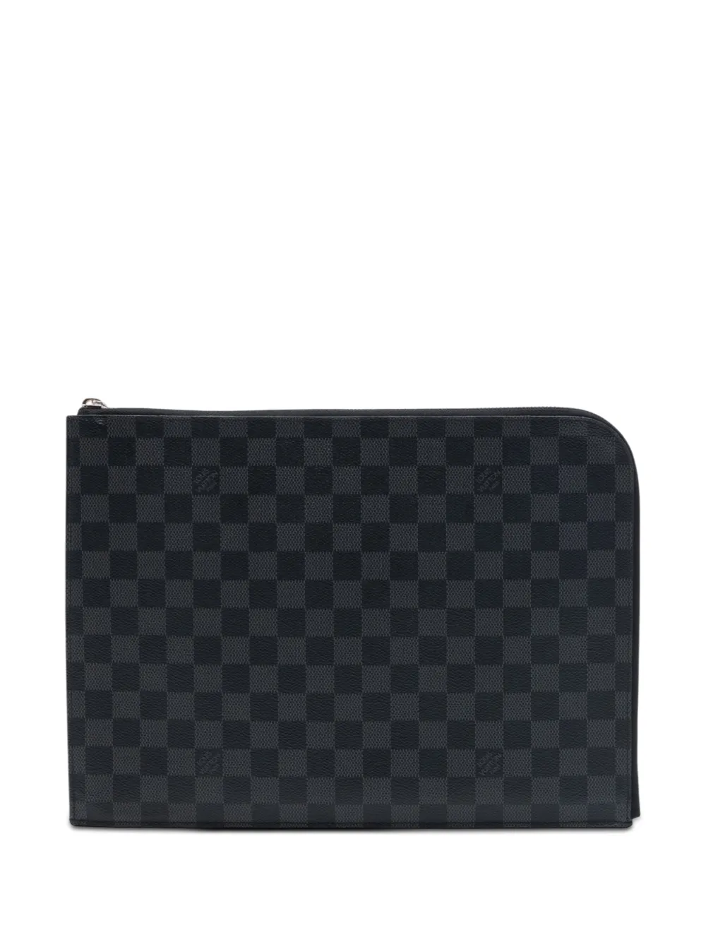 Louis Vuitton Pre-Owned Clutch Pochette Jour GM in tela Damier Graphite 2017 - Nero