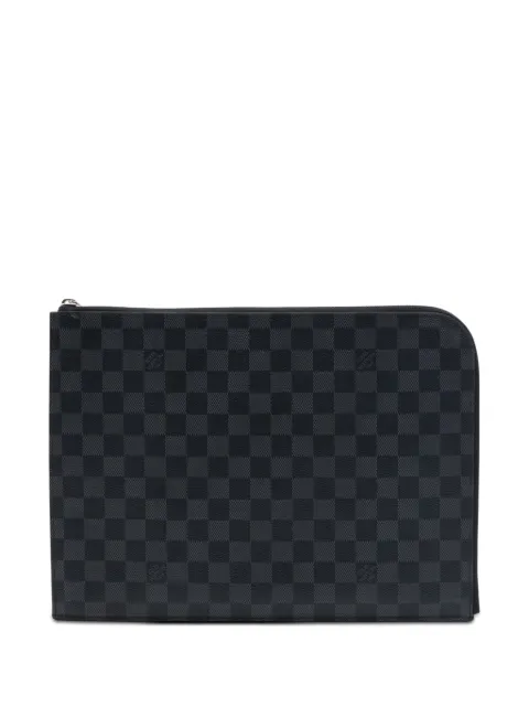 Louis Vuitton Pre-Owned 2017 Damier Graphite Pochette Jour GM clutch bag