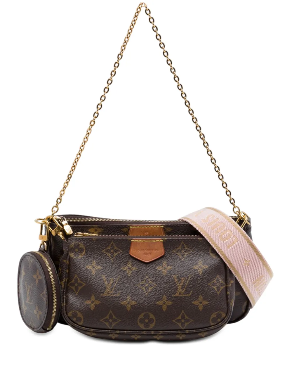 Louis Vuitton Pre-Owned 2020 Multi Pochette Accessoires Satchel-Tasche mit Monogramm - Braun