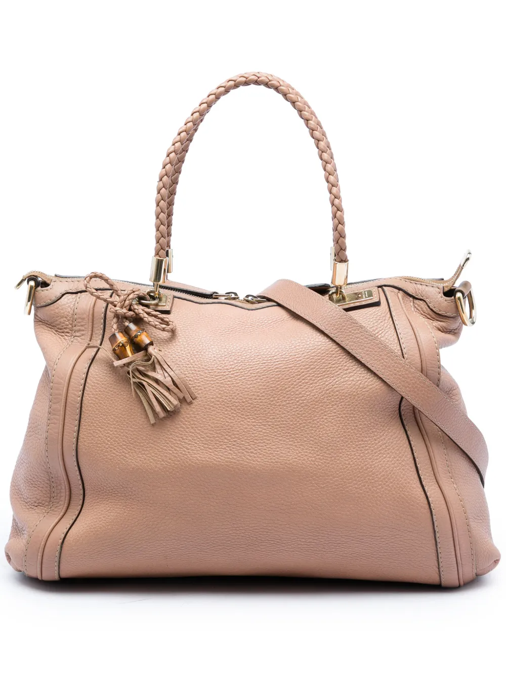 Gucci Pre-Owned Borsa tote Bella Convertible in pelle di vitello 2016-2026 - Marrone