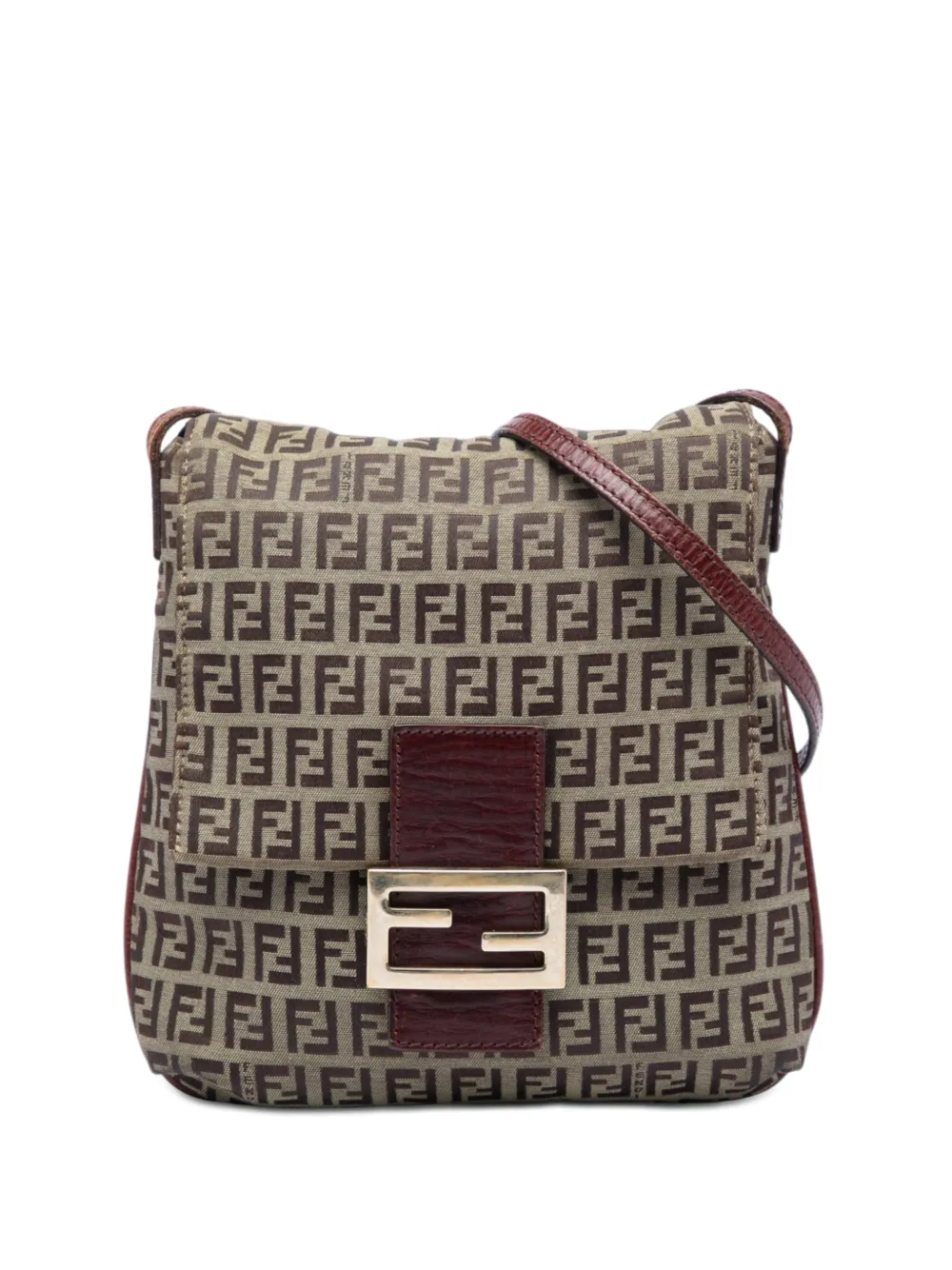 Fendi Pre-Owned 2000-2010 Zucchino Canvas crossbody bag - Brown