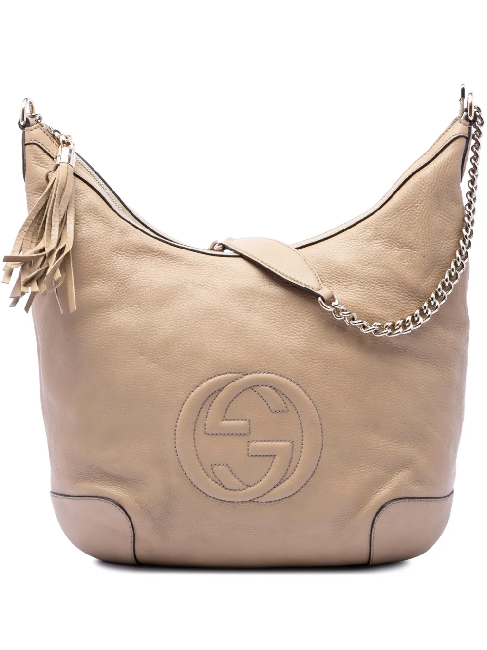 Gucci Pre-Owned 2016-2026 Soho Schultertasche aus Kalbsleder mit Kette - Braun