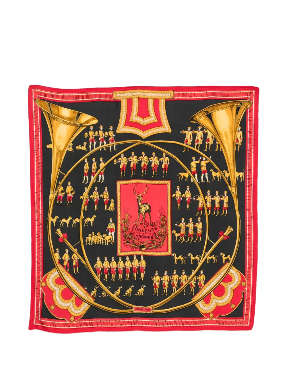 Hermès Pre-Owned 1990s square-shape scarf - Nero