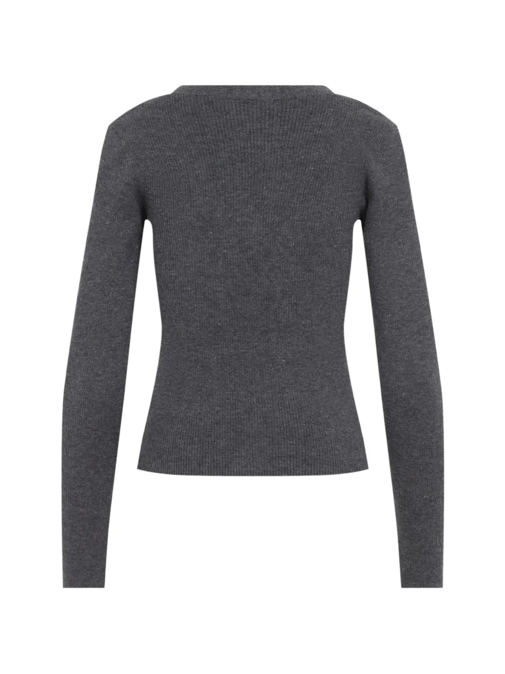 Brunello Cucinelli Geribbeld vest met V-hals Grijs