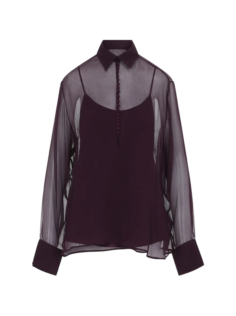 Ermanno Scervino sheer silk blouse