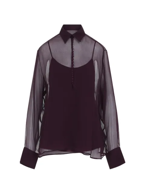 Ermanno Scervino sheer silk blouse