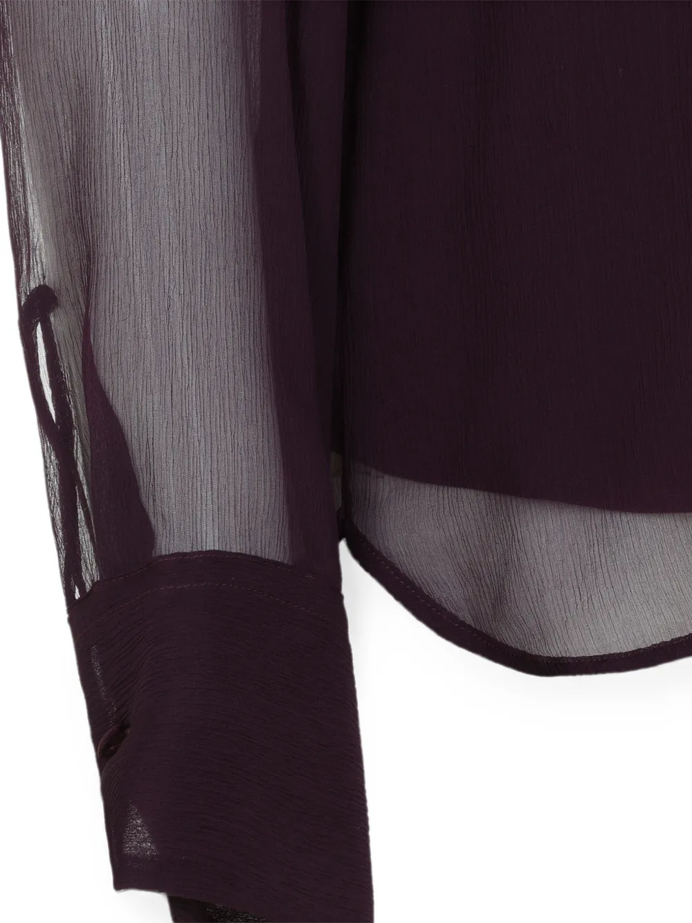 Ermanno Scervino Doorzichtige zijden blouse Rood