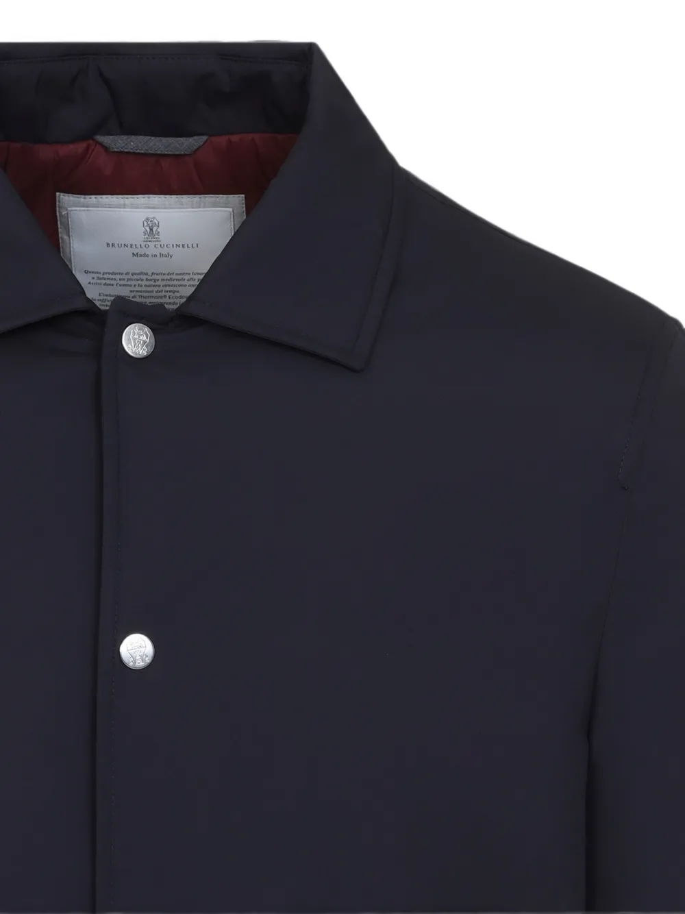 Brunello Cucinelli Gewatteerd jack Blauw