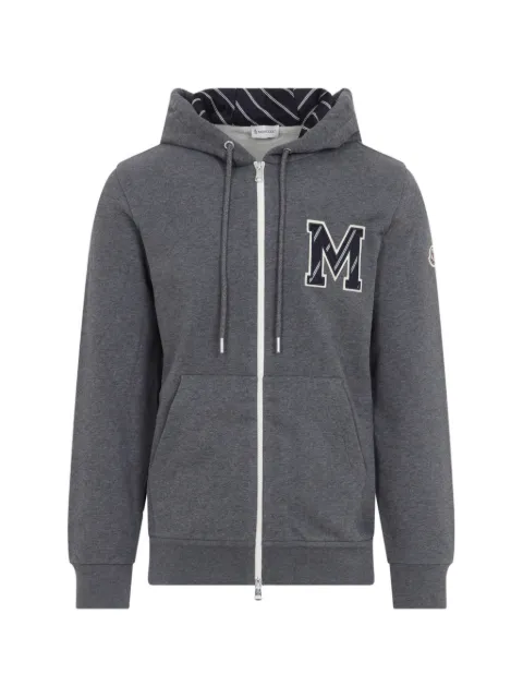 Moncler Monogram cotton zip-up hoodie