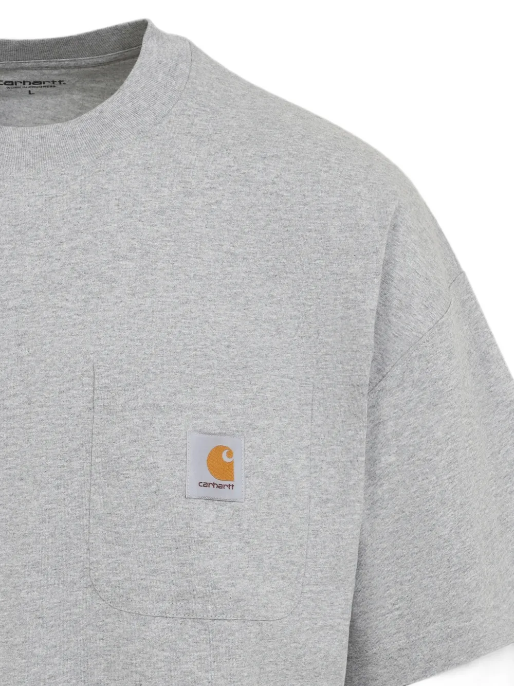 Carhartt WIP S S Work T-shirt met zak Grijs