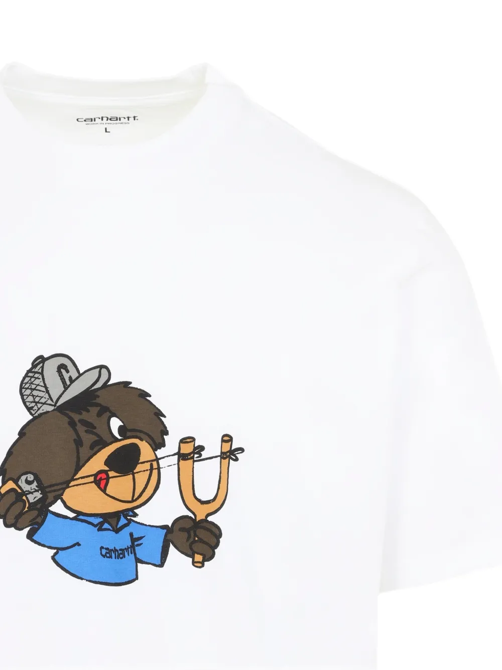 Carhartt WIP S S slingshot T-shirt Wit