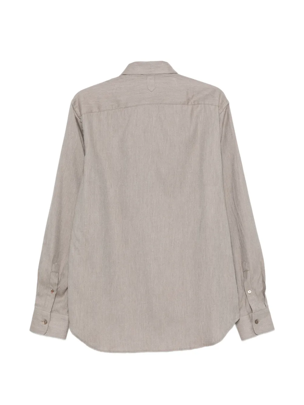 Canali Overhemd met puntige kraag Beige