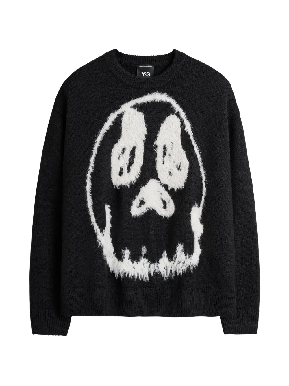 Y-3 Chito graphic knitted sweater - Nero
