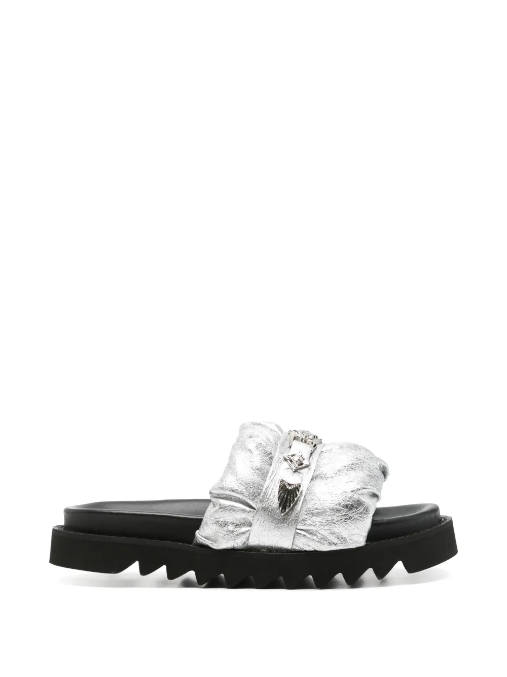 Toga Pulla open-toe embellished leather sandals Grijs