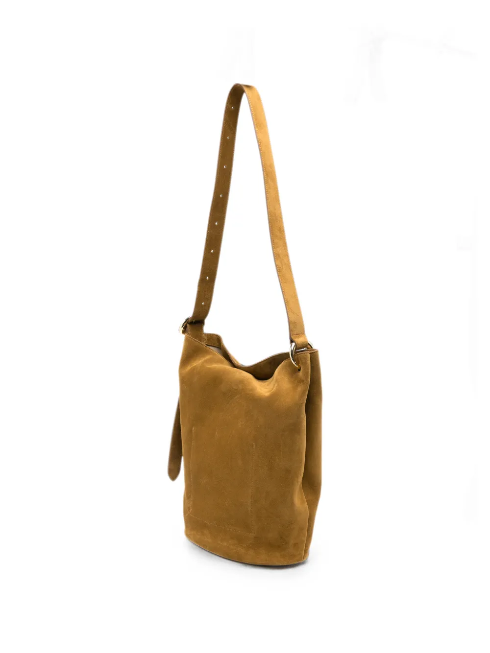 JOSEPH Fold suède bucket-tas Beige