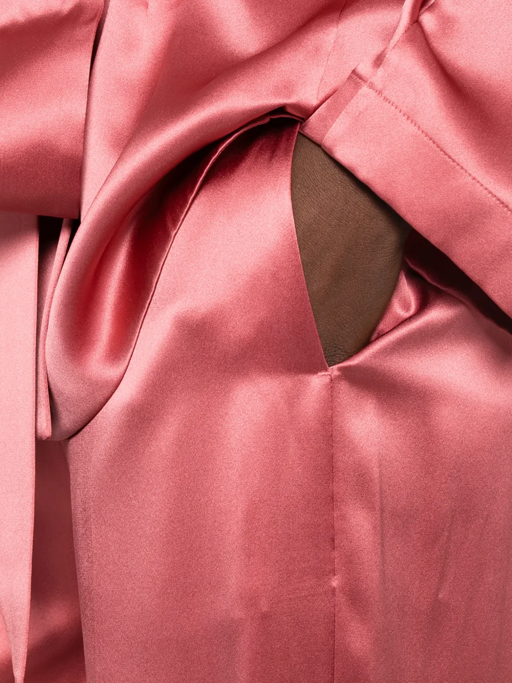 JOSEPH Dijon palazzobroek met elastische tailleband Roze