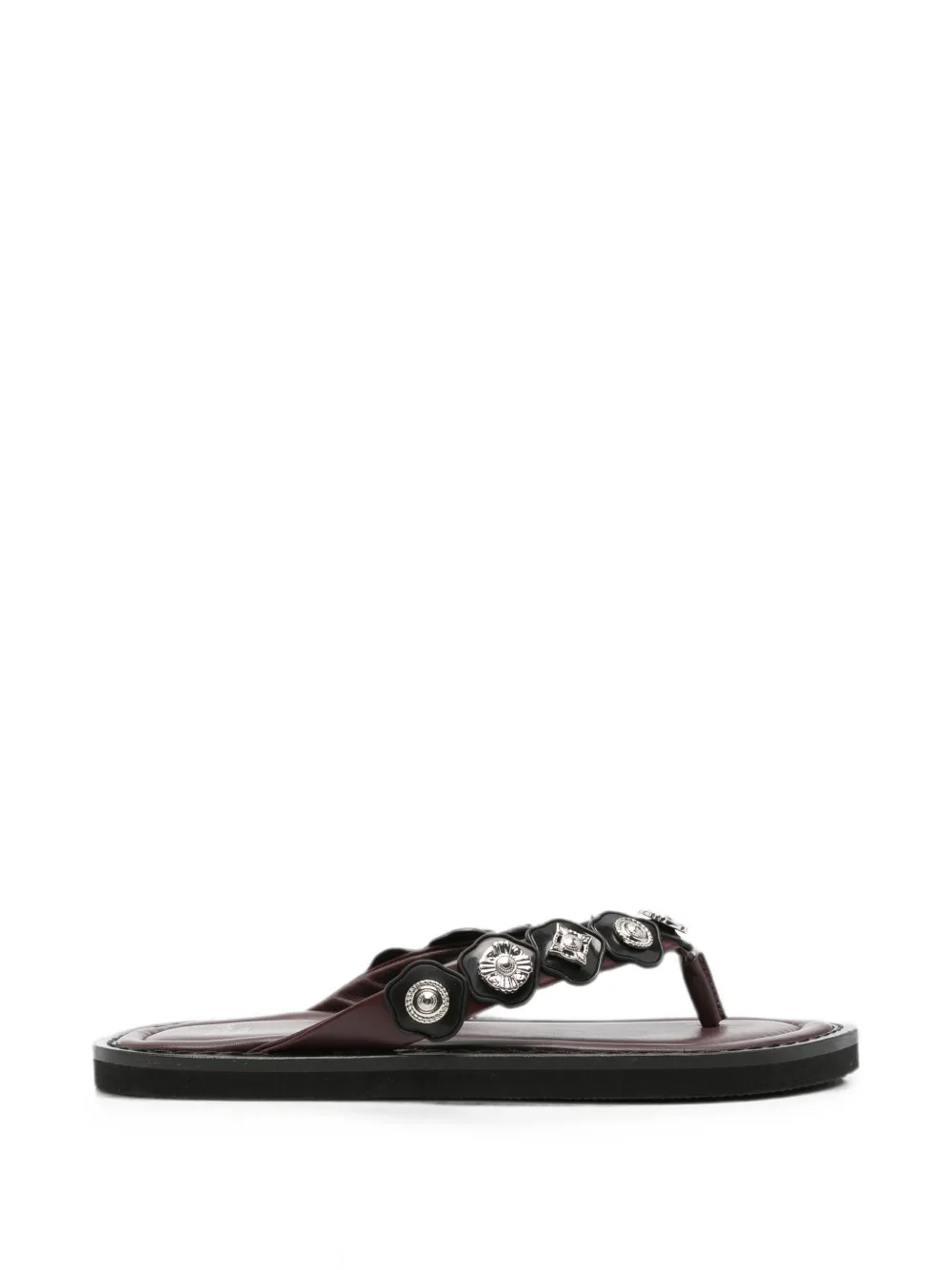 Toga Pulla embellished leather sandals Rood