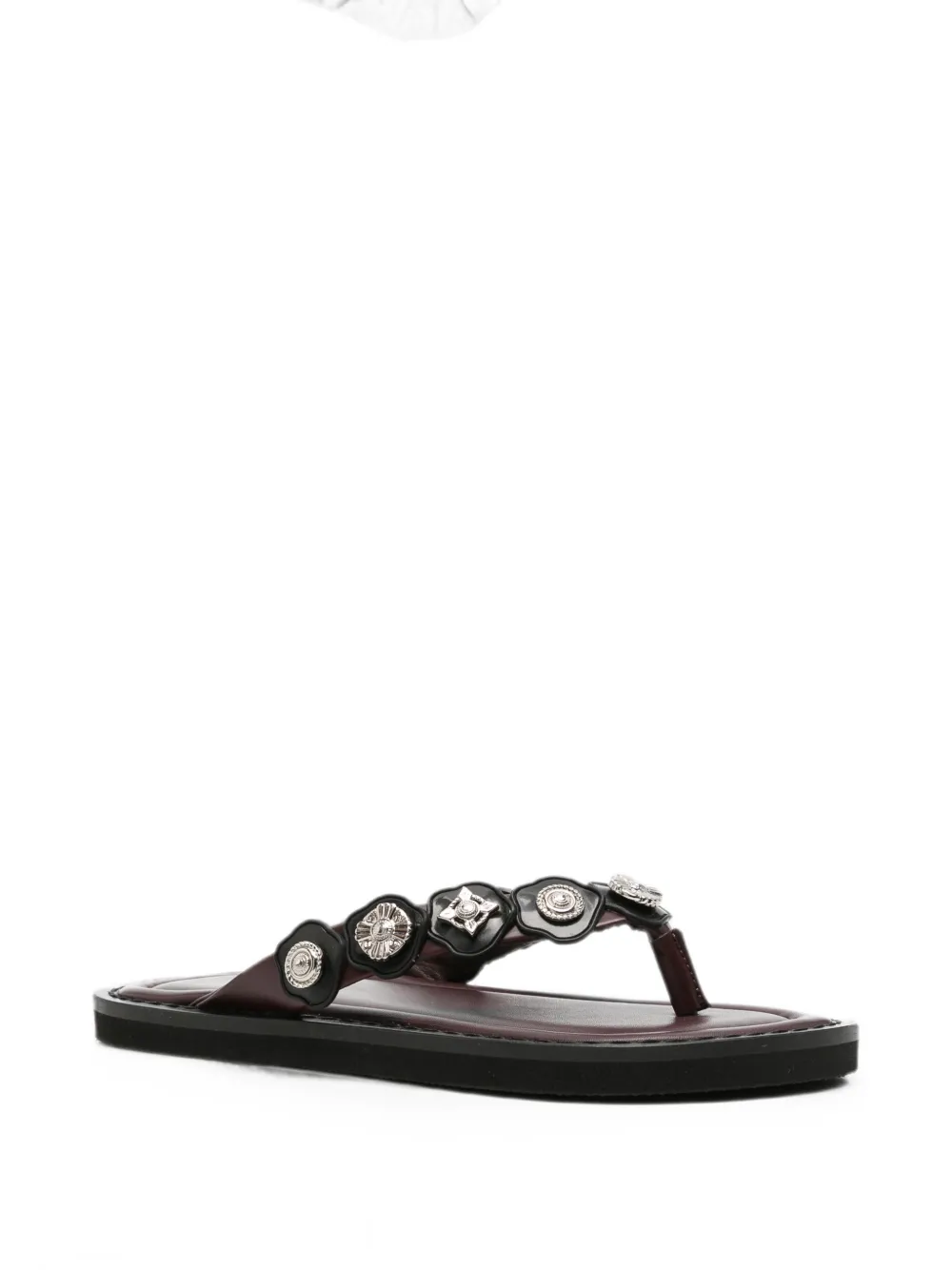 Toga Pulla embellished leather sandals Rood