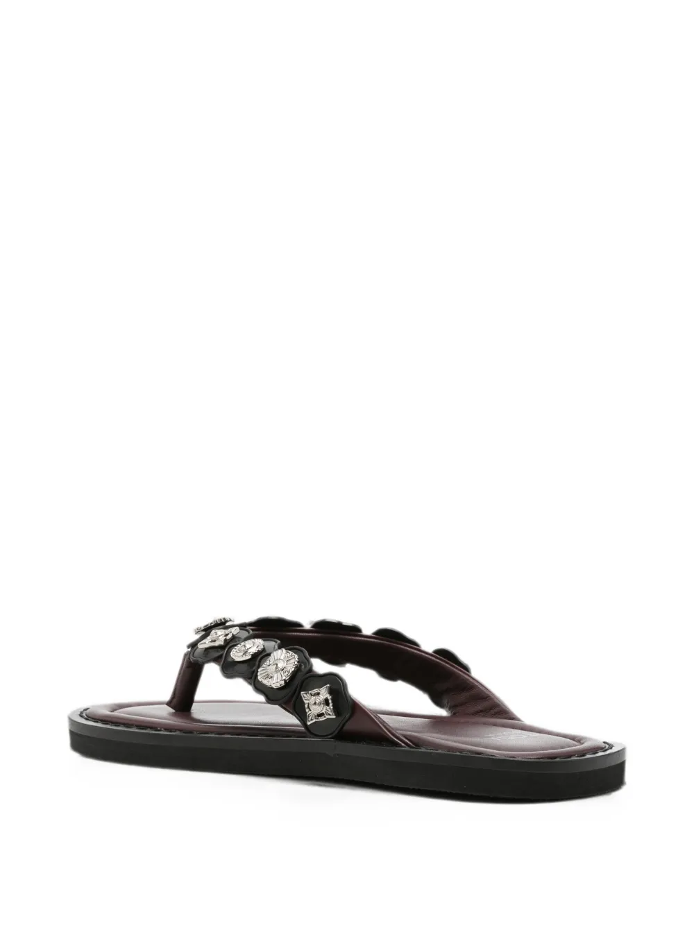 Toga Pulla embellished leather sandals Rood