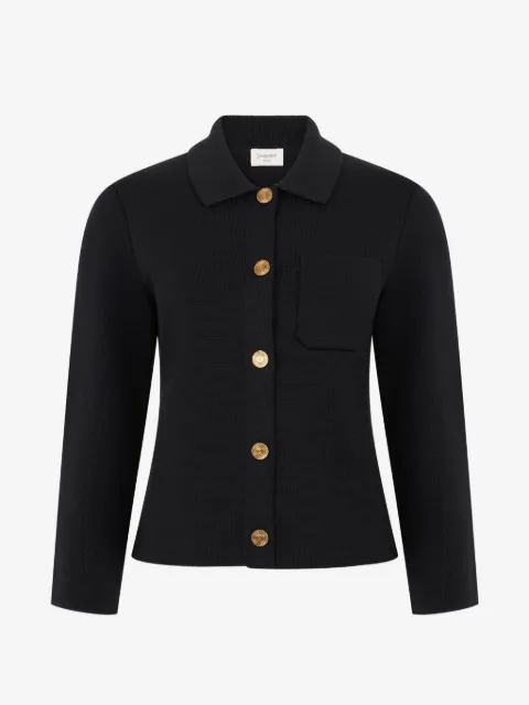 Saint Laurent polo cardigan in wool