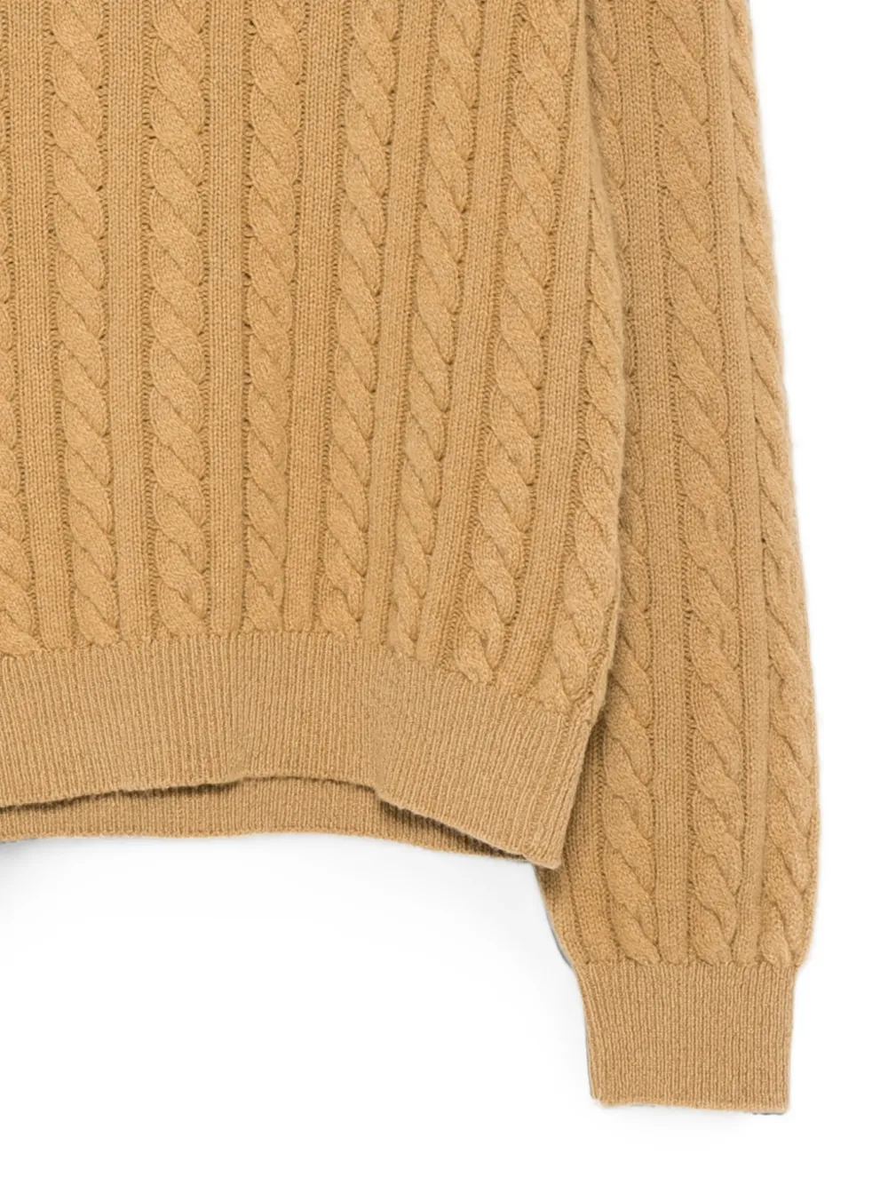 A.P.C. Kabelgebreide trui Beige