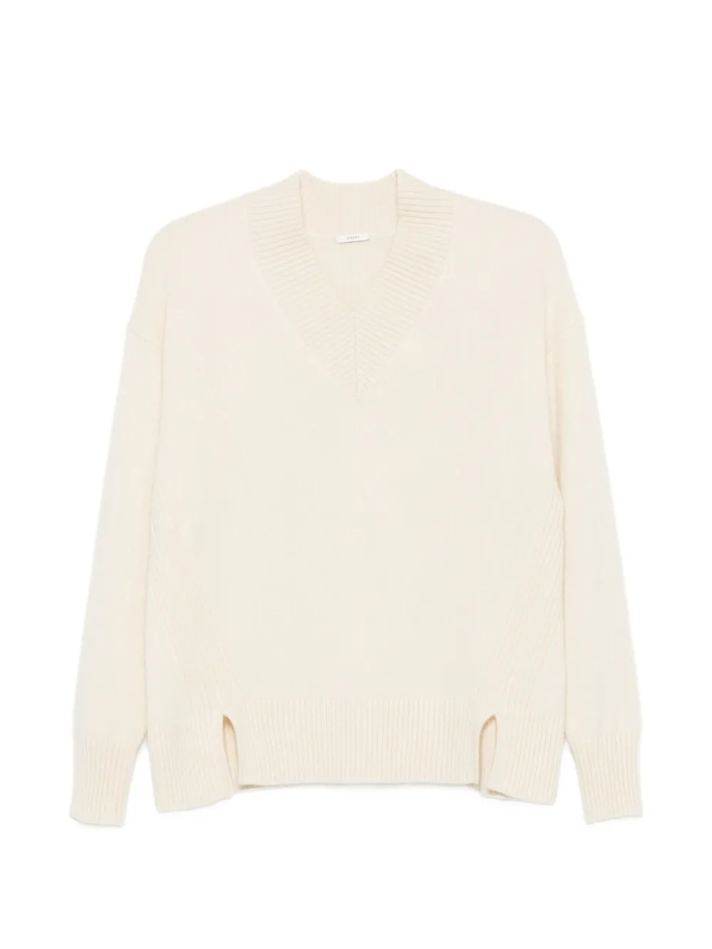 JOSEPH V-neck side-slit sweater - Toni neutri