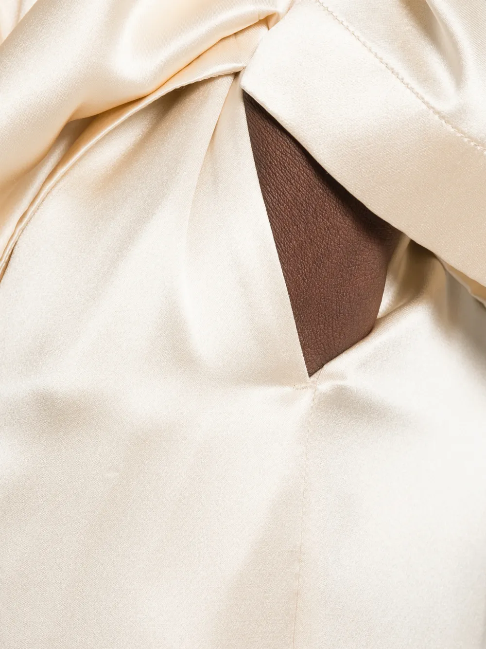 JOSEPH Dijon palazzobroek met elastische tailleband Beige