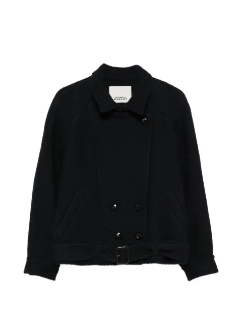 ISABEL MARANT Elvane double-breasted herringbone-weave coat