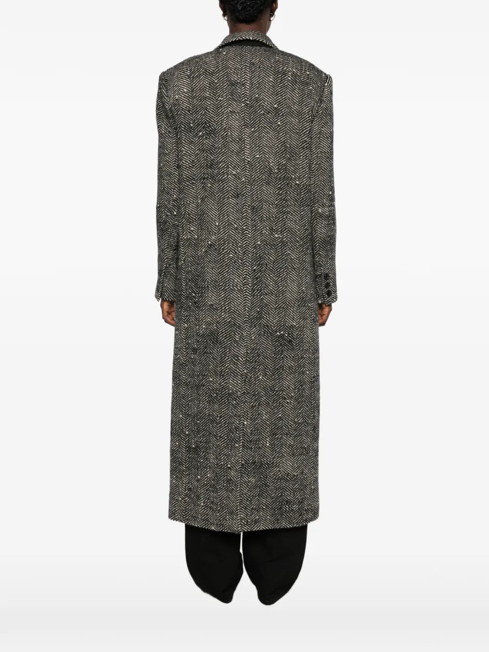 ISABEL MARANT Ealine jas met visgraat-patroon Zwart