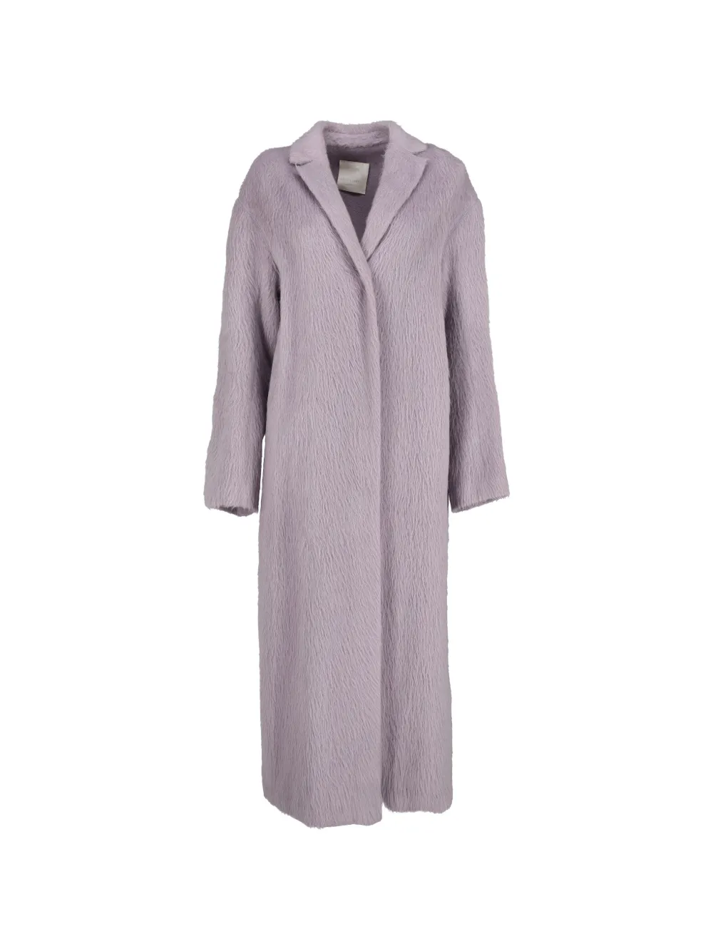 ALBERTO ZAMBELLI notched-lapels textured coat - Violett