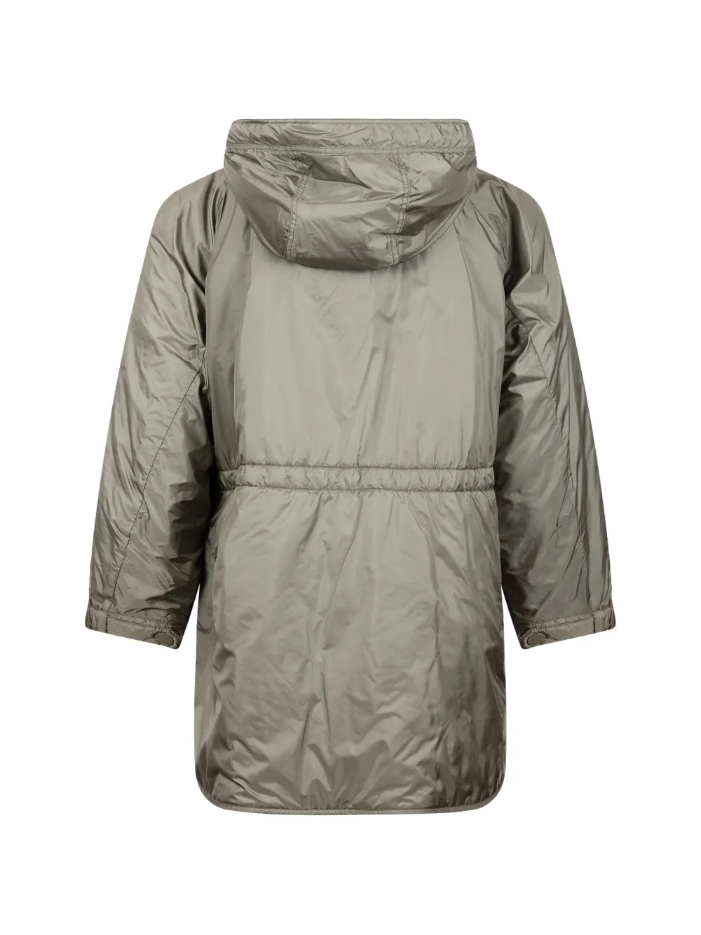 Weekend Max Mara hooded drawstring-waist coat Grijs