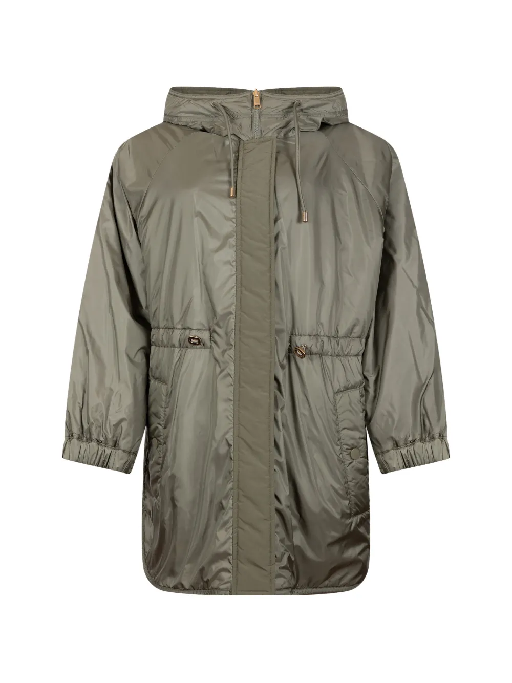 Weekend Max Mara hooded drawstring-waist coat - Grigio