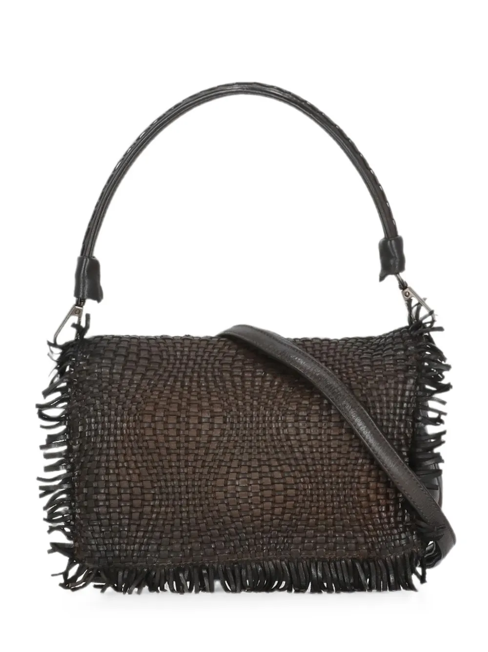 Reptile's House Anfora woven shoulder bag - Braun