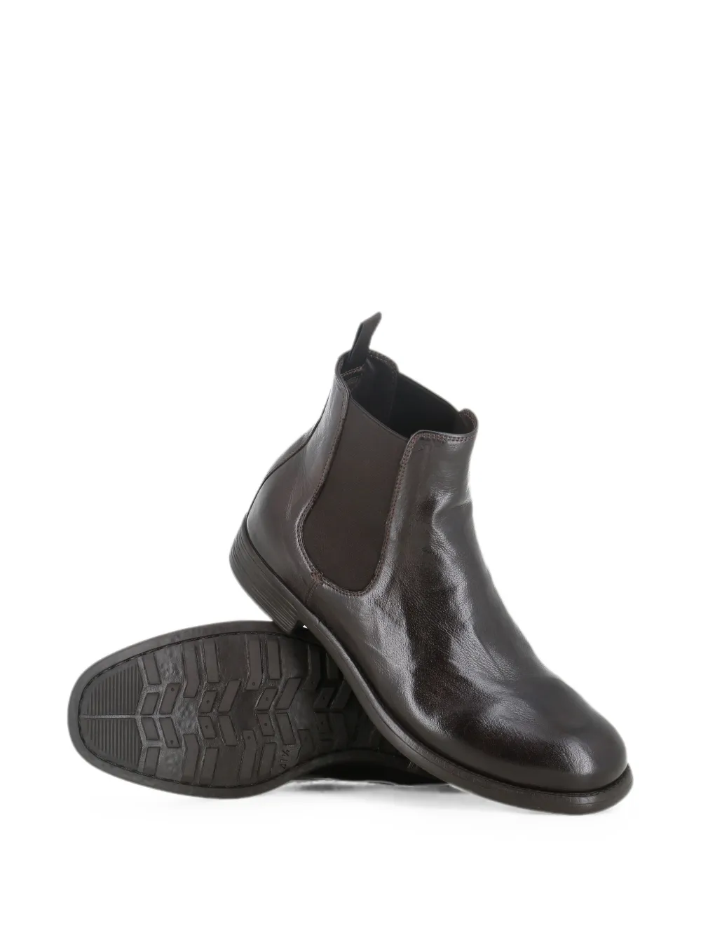 Officine Creative elasticated-panel pull-tab boots Bruin