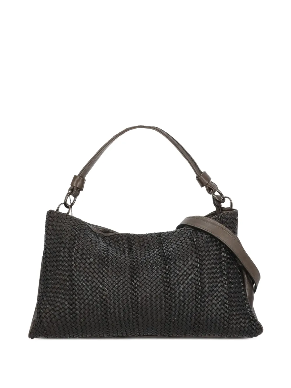 Reptile's House braided tassel-detail shoulder bag - Marrone